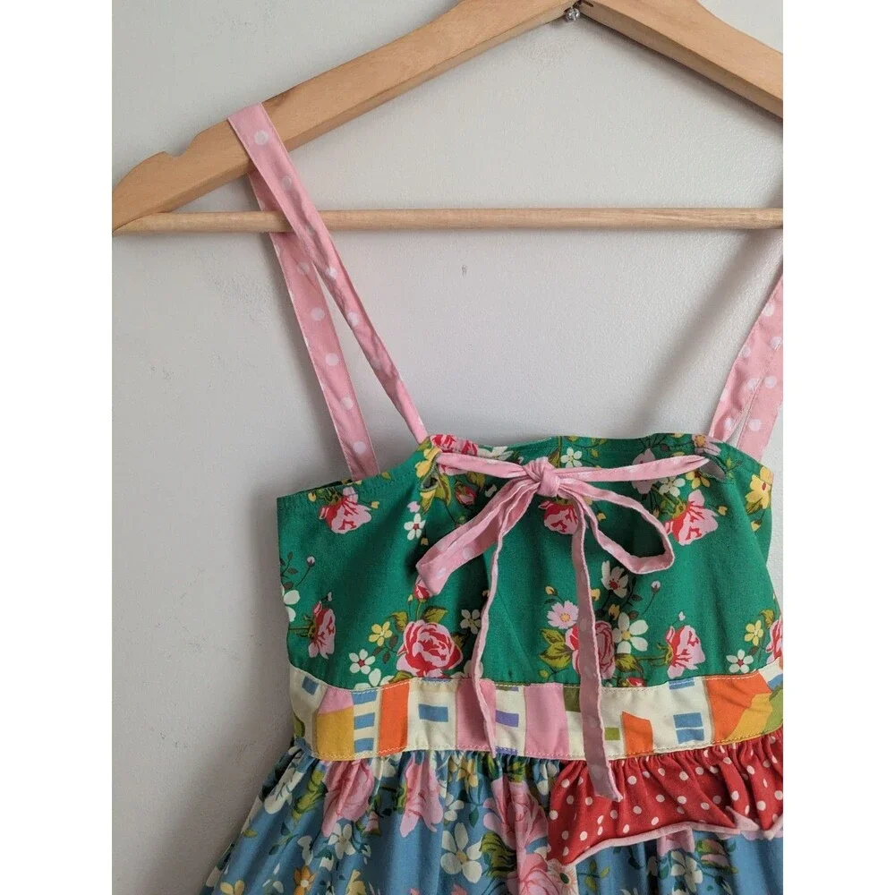 Matilda Jane Meadow Sweet Ellie Sun Dress Strawberries Girls Size 10 Cottagecore